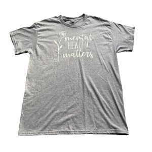 Mental Health Matters Women’s Gray Graphic T-shirt